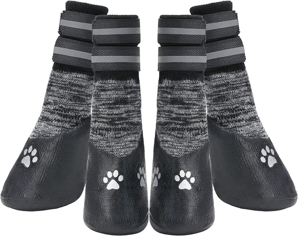 Socks for the Dog Anti-Slip Dog Socks with Adjustable Strap for Indoor Hardwood Traction Control