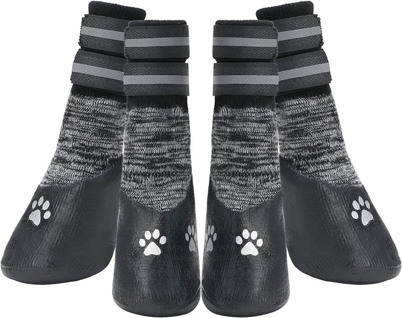 Socks for the Dog Anti-Slip Dog Socks with Adjustable Strap for Indoor Hardwood Traction Control